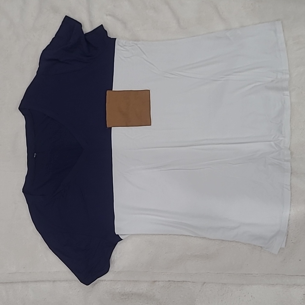 Navy and White Shirt